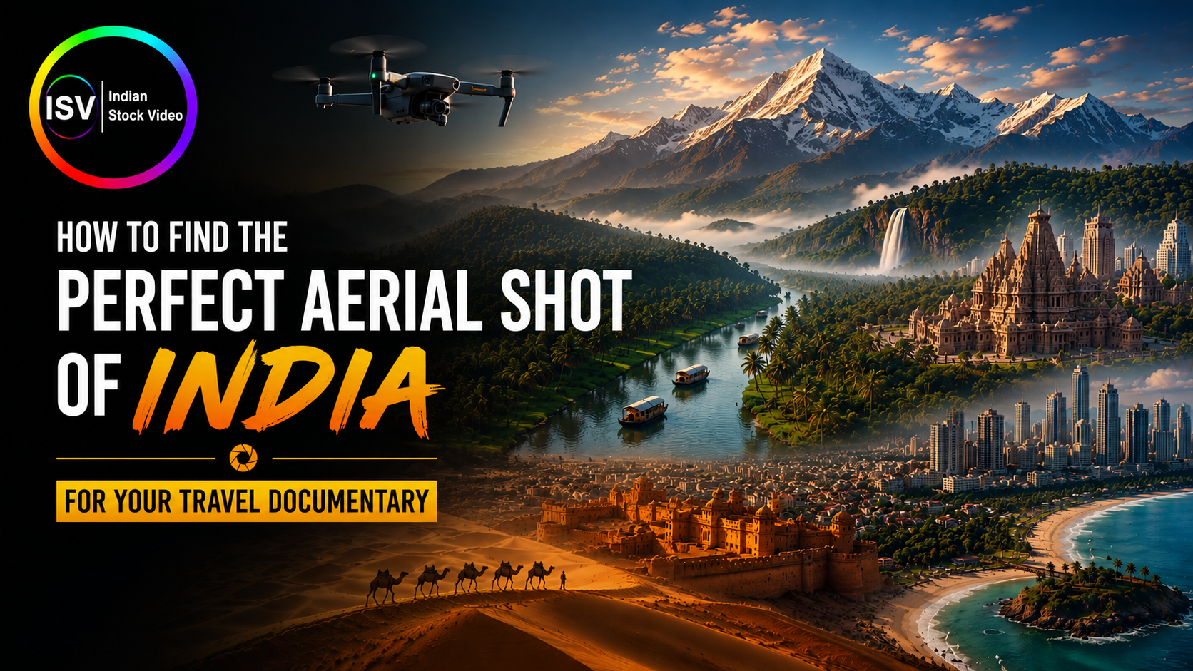 How to Find the Perfect Aerial Shot of India for Your Travel Documentary
