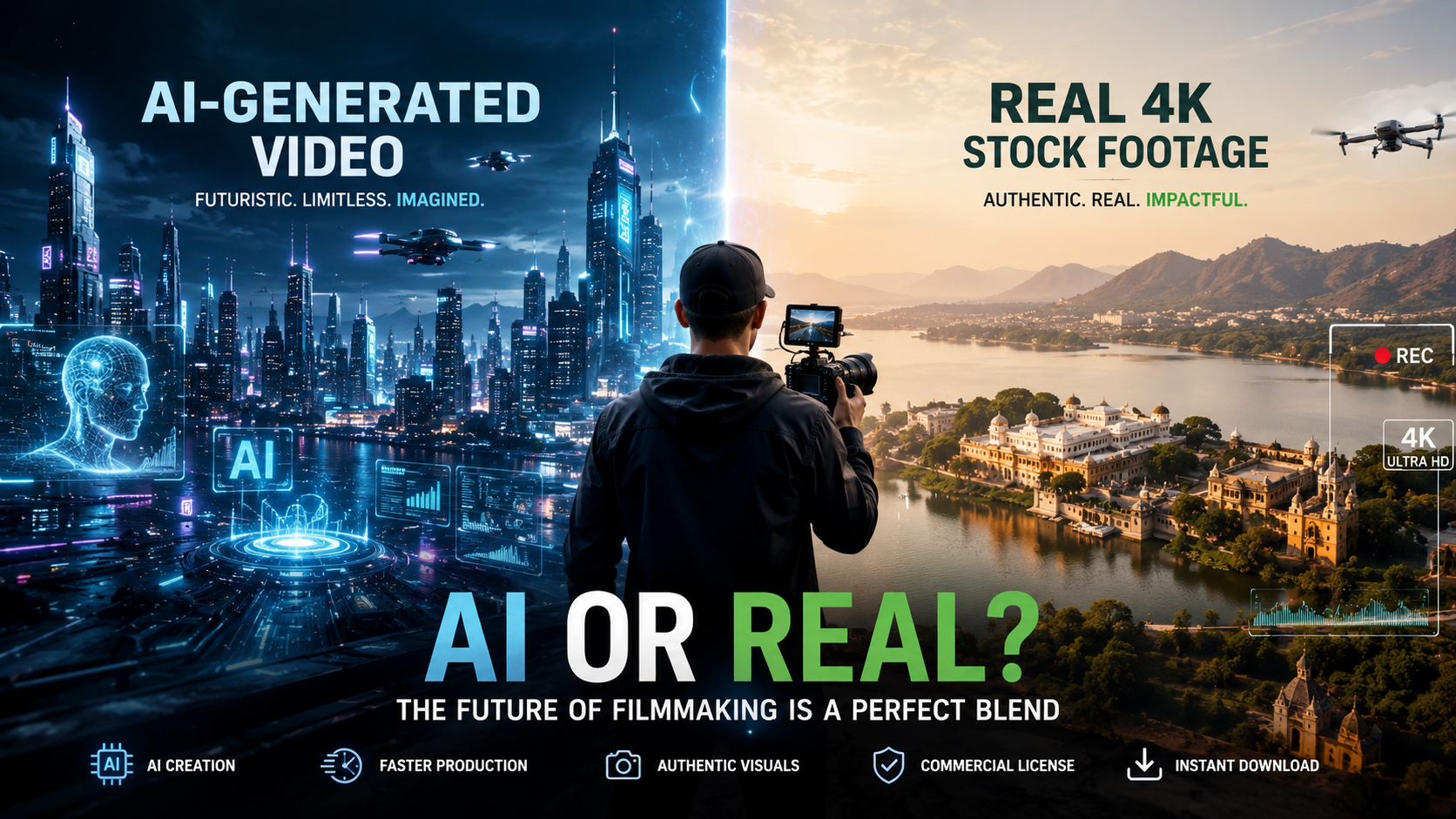 Is AI-Generated Video Replacing Stock Footage? What Filmmakers Need to Know | Indian Stock Video Blog